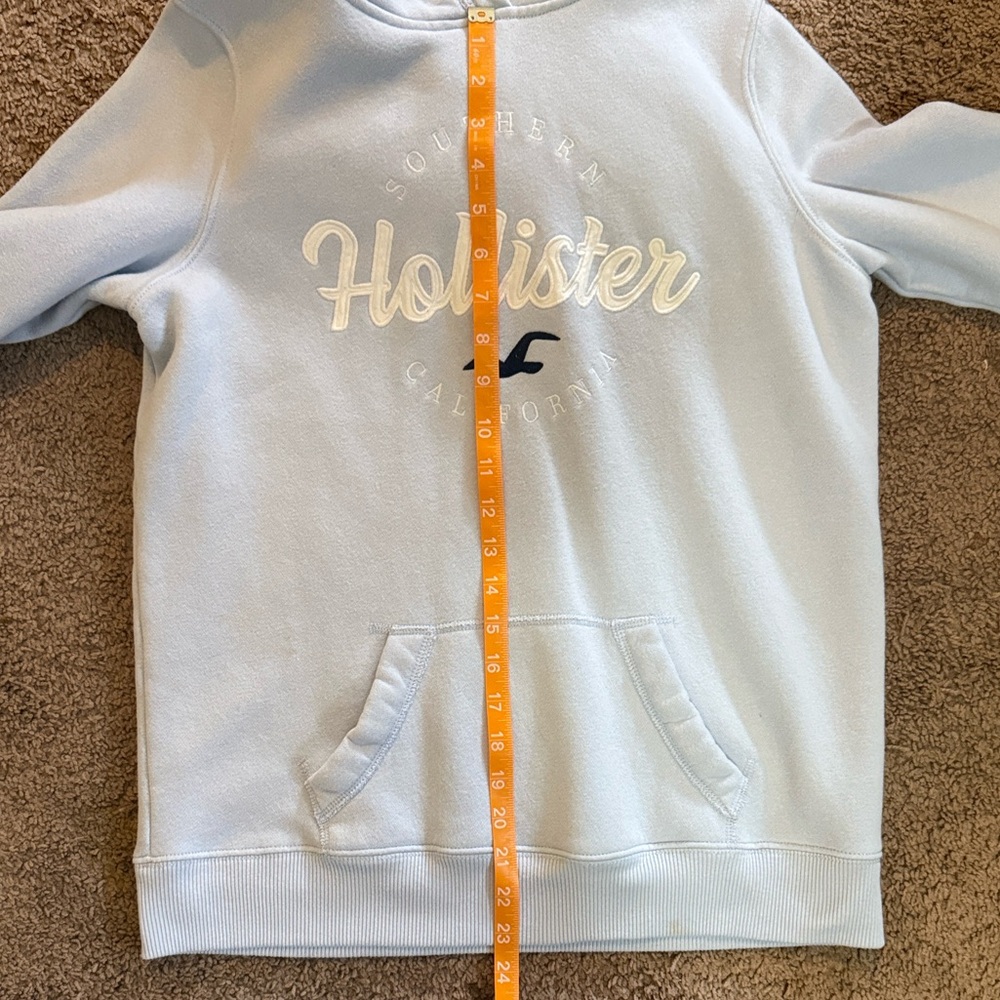 Hollister Light Blue Kids Hoodie - Picture 7 of 7